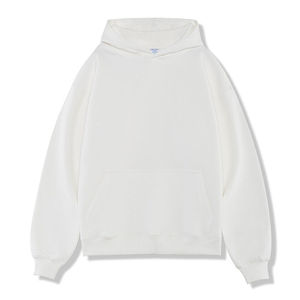 Sweat-shirts à capuche 100% coton, épais, en molleton lourd, surdimensionnés, personnalisables avec logo, pour hommes - Product Image 3
