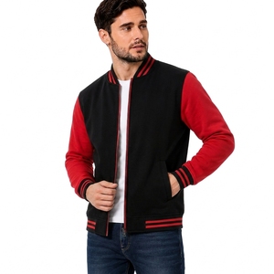 Premium Blank Bomber <b>Jacket</b> OEM ODM Private Label Cotton Fleece <b>Zip</b> <b>Up</b> <b>Jacket</b> Manufacturer - Product Image 3