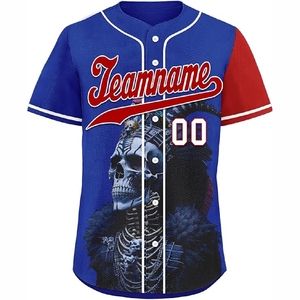 Maillot de baseball sublimé confortable avec impression haute résolution pour les ensembles d'uniformes d'équipes de baseball - Product Image 3