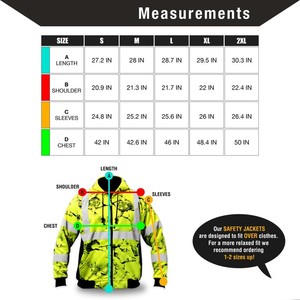 Chaqueta de Seguridad Reflectante de la Mejor Calidad, Tejido Refrigerante, Ropa de Trabajo de Alta Visibilidad para Trabajadores de Saneamiento, Jardinería y Mantenimiento - Product Image 6