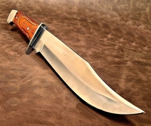 Couteau Bowie de survie professionnel A&M Enterprises, lame fixe en acier inoxydable de qualité industrielle, manche en Micarta - Product Image 1