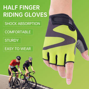 Half Finger Cycling Gloves Shockproof Gel Padded Anti Slip Breathable Waterproof Moisture Wicking <b>Bike</b> Gym Fitness <b>Training</b> Men - Product Image 3
