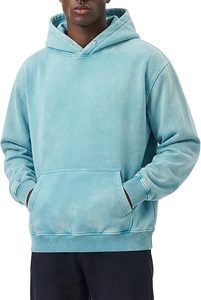 Custom Logo Washed Hoodies Street Fashion Apparel Heavyweight Washed Hoodie Cotton Fleece Sweatshirts Garment Dyed Washed Hoodie - Product Image 3