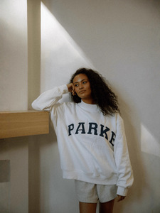 Oversized Sweatshirt for <b>Women</b> Mockneck Long Sleeve Casual Fleece <b>Tops</b> Graphic Embroidery Pullover Sweater - Product Image 3