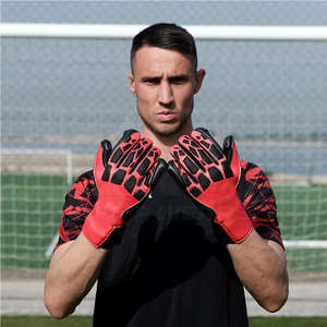 Gants de gardien de but en nylon tricoté, vente chaude, gants de gardien de but professionnels, protection en latex - Product Image 4