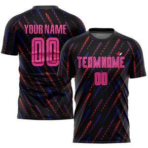 เสื้อวอลเลย์บอลแบบซับลิเมชั่นสั่งทำพิเศษ คอวี แขนสั้น ระบายเหงื่อ แห้งเร็ว พิมพ์ชื่อทีมและหมายเลขด้านหน้า 100% - Product Image 6