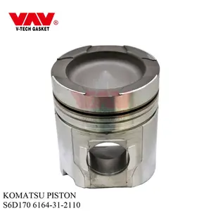 Assurance qualité moteur Diesel TAIWAN 6D170E 6164-31-2110 Piston pour pièces de tracteur Komatsu - Product Image 1