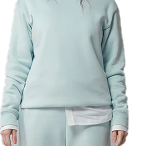 ชุดวอร์มผ้าฟลีซสำหรับผู้หญิงสไตล์นักศึกษาหญิง ฤดูหนาว แบบยืดได้ 2 ชิ้น ชุดลำลองใส่สบายๆ ขายส่ง รับผลิตตามแบบ OEM ออกแบบเองได้ - Product Image 6