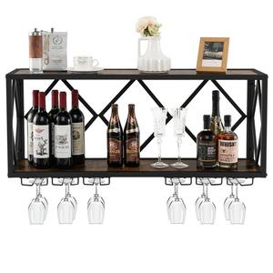 Porta Vinos Cuadrado Clásico Hecho a Mano, Duradero, Ecológico y Portátil, de Metal Galvanizado, con Compartimentos Cuadrados para Hoteles, para 4 Botellas - Product Image 2