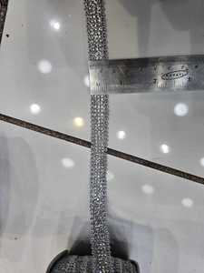 Strass en cristal, perles dorées effet miroir, garniture en maille argentée ethnique, écologiques, à 9 facettes, à coller à chaud ou à coudre, à dos plat - Product Image 4