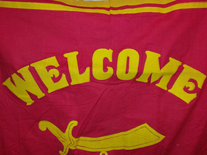 Embroidered Mason <b>Banners</b> Vintage Red & Yellow Welcome Nobles <b>Banner</b> Antique Flag Shriners Sword Embroidery Top Quality <b>Banners</b> - Product Image 3