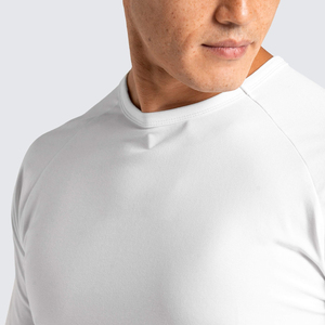Men's <b>White</b> Short Sleeve O-Neck 100% Cotton Oversized Comfortable Terry Knitted Solid Color Blank Design <b>T</b>-<b>Shirt</b> - Product Image 6