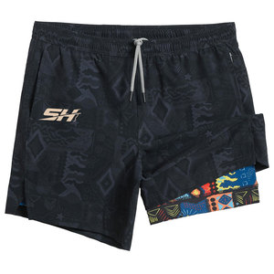 Shorts de Gimnasio 2 en 1 con Diseño de Abertura Lateral para Hombre, Soporte Muscular, Ajuste Sostenible, para Rutina Diaria y Entrenamiento, con Logotipo Personalizado - Product Image 1