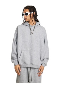 Sweat à capuche unisexe en molleton 100% coton, couleur unie personnalisable, 210 g/m², coupe oversize, style streetwear, écologique, respirant, sans cordon de serrage, pour la gym - Product Image 6