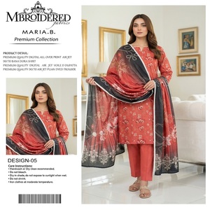 Digital Print Pakistani Salwar Kameez Suit for Women Floral <b>Shawl</b> Air Jet Voile Dupatta Ready to Wear Ethnic Wear Pakistani Suit - Product Image 4