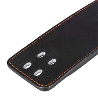 Cinturón de levantamiento de pesas de cuero con soporte lumbar para fitness, sentadillas y powerlifting, con logotipo personalizado y servicio OEM para hombres