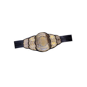 Cinturón de Campeón Mundial de Lucha Libre, Diseño Dorado y Negro, Cinturón de Título Personalizable en Cuero, Artículo de Colección Premium, Campeón Deportivo - Product Image 6