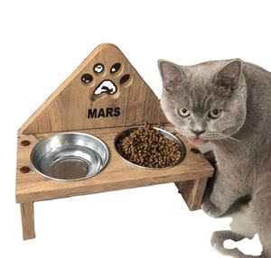 Tazón de Comida para Mascotas Hecho a Mano, Ecológico, de Metal y Madera Vintage, para Perros y Gatos, Regalos Empresariales - Product Image 6