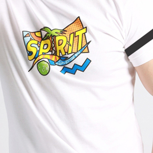 Camiseta de Hombre 100% Algodón, de Alta Calidad, Estilo Casual Urbano, con Logotipo Frontal Estampado al Estilo Hip Hop - Product Image 3