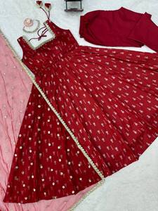 Lancement de la nouvelle collection de vêtements pour femmes, collection de créateurs, jacquard Butti, longueur au sol, sans plis, séchage rapide, réversible, extensible, tout en un. - Product Image 5