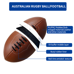 Ballon de football américain taille junior 3 Pee Wee, équipement d'entraînement pour enfants, ballon de football américain de qualité professionnelle pour ligue. - Product Image 2