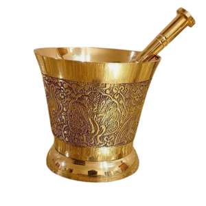 ครกและสากอลูมิเนียมขัดเงา ดีไซน์สวยงามทันสมัย สำหรับใช้ในครัว - Product Image 2