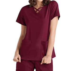 Uniformes de Enfermería, Blusas Médicas, Ropa de Trabajo para Hospitales, Clínicas Dentales y Salones de Belleza, con Logotipo Personalizado, Unisex, Elásticas en 4 Direcciones, Transpirables y de Secado Rápido - Product Image 3