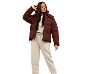 Vente en gros d'usine, doudoune brillante de haute qualité, imprimez votre logo personnalisé, coton, polyester, doudoune d'hiver pour femmes - Product Image 1