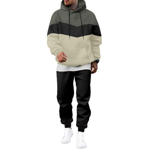 ชุดวอร์มผู้ชายผ้าคอตตอนผสมพรีเมียม |   ชุดฮู้ดผ้าฟลีซเนื้อนุ่ม |   ชุดกีฬาลำลองป้องกันขนร่วงพร้อมฮู้ดแบบมีเชือกผูก - Product Image 6