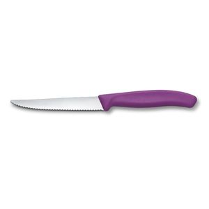 Couteaux à steak et à pizza, lame dentelée, manche antidérapant, couverts polyvalents pour la table, la viande, la pizza, la cuisine à domicile - Product Image 1