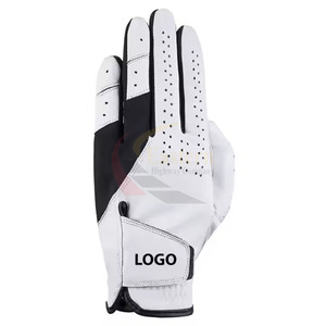 Breathable Anti Slip Customizable Logo Men's 100% Genuine Leather Golf <b>Gloves</b> With Non-Slip Hand Grips Sheepskin Sports <b>Gloves</b> - Product Image 6