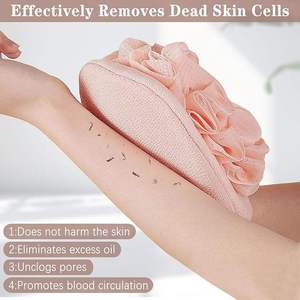 Double Sided Bath Loofah Glove Mesh Shower Mitt Body Scrubber Exfoliating Bath Sponge Hand Cleaning Tool Bathroom Use - Product Image 2