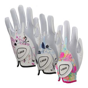 Gant de golf en maille respirante rose pour femme, main droite, avec logo, fermeture à enfiler - Product Image 6