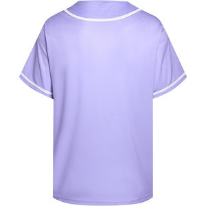 Maillots de baseball de style professionnel, tissu polyester de qualité supérieure, tissu performant, fermeture à boutons traditionnelle, maille respirante - Product Image 2