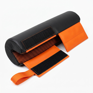 Barbell Squat Pad Neck Shoulder Protective Gym Fitness Wear Workout Powerlifting <b>Bar</b> Pad for Weightlifting Leather Barbell Pads - Product Image 1