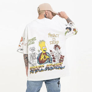 Camiseta de Manga Corta a Cuadros para Hombre, Estilo Nuevo, Color Blanco, con Logotipo Frontal, 100% Algodón, Talla Grande, Transpirable - Product Image 3