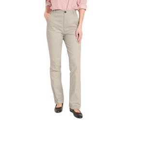 Pantalon chino en velours côtelé mélangé coton élégant pour femme, léger, à devant plat, coupe droite ajustée, pour le bureau, l'été, exporté du Bangladesh - Product Image 2