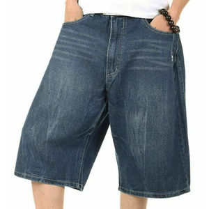 Premium Custom <b>Men</b> Baggy <b>Jeans</b> Shorts Breathable Cotton Casual Summer Street Wear Vintage Loose Fit Stylish Comfort - Product Image 3