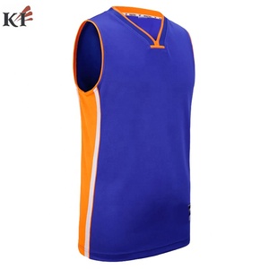 Maillot de basket-ball pour homme respirant et à séchage rapide, col en V, double bretelle, 100% polyester, avec nom, numéro et logo personnalisables - Product Image 5