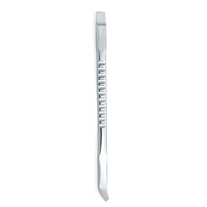 Stainless Steel Double Head Nail Cuticle Pushers Flat <b>Square</b> Tip With Grooved Handle <b>Mirror</b> Finish Reusable Cuticle Pushers - Product Image 1