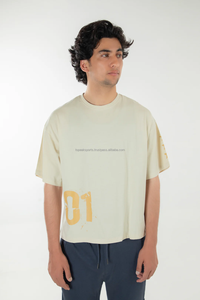 2026 Summer Comfortable <b>Peach</b> T-<b>Shirt</b> Digital Print Eco-Friendly Breathable 100% Cotton Canvas Fabric 180Gsm Casual Men's Wear - Product Image 4
