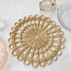 Wholesale price rattan placemat high quality dinner place <b>mat</b> charger plate for table accents - Product Image 3