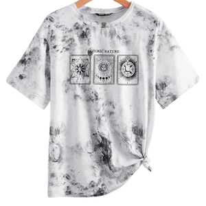 Oversize Vintage Wash Pantone Dye Tee 100% algodón hecho a mano Otoño Invierno Streetwear hecho en Vietnam - Product Image 3