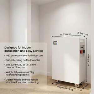 Sistema de Almacenamiento de Energía Doméstico de 16 kWh con Batería LiFePO4 de 51.2V 314Ah para Inversor Solar y Energía de Respaldo para el Hogar - Product Image 3