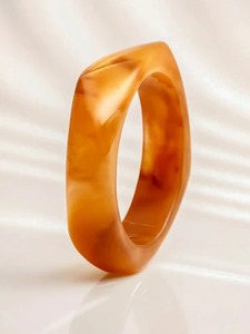 Bracelet en résine élégant fait main pour femme, bijou de mode OEM, accessoire de mode unique, manchette en résine légère et durable - Product Image 4