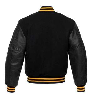 New Design Breathable Winter Men's Varsity <b>Jacket</b> Plus Size Cotton <b>Fleece</b> <b>Lining</b> Casual High Quality - Product Image 5