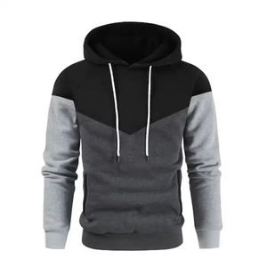 Solid Color Men's Winter Hoodie Fleece Warm Eco-Friendly Polyester/Cotton Loose Breathable Street Casual 350g - Product Image 2