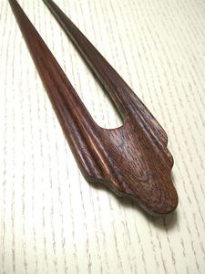 Wooden Hair Fork U Shape Hair Pin Handmade Sandalwood Hair Stick for Women - Product Image 5