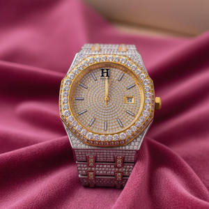 Reloj Completamente Adornado con Diamantes para Hombre, Movimiento Automático de Lujo, Joyería Hip Hop, Reloj de Pulsera Mecánico Resistente al Agua - Product Image 6