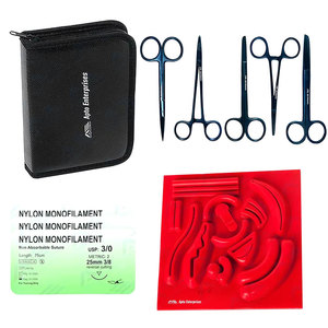 Kit de Práctica de Sutura Quirúrgica Completo de Alta Calidad con Almohadilla de Sutura de 3 Capas y Malla, Instrumento Médico para Estudiantes de Medicina - Product Image 1
